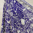 Midnight Blue Handcrafted Parsi Gara Pure Georgette Dupatta - Khinkhwab