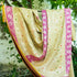 Parchment Yellow Pure Tussar Silk Handloom Banarasi Meenakari Shikargah Saree - Khinkhwab