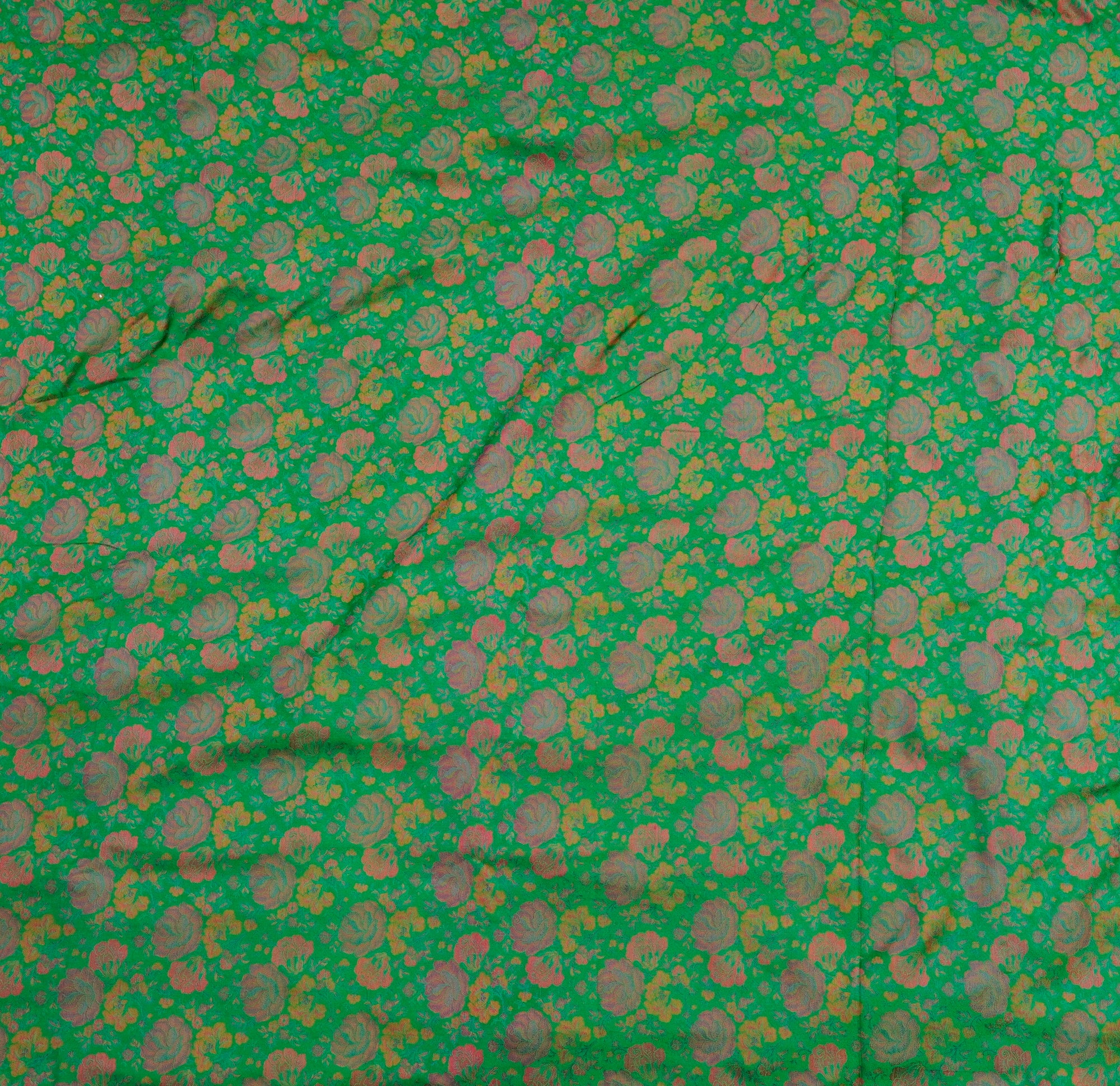 Salem Green Pure Banarasi Silk Handwoven Tanchui Kurta Fabric - Khinkhwab