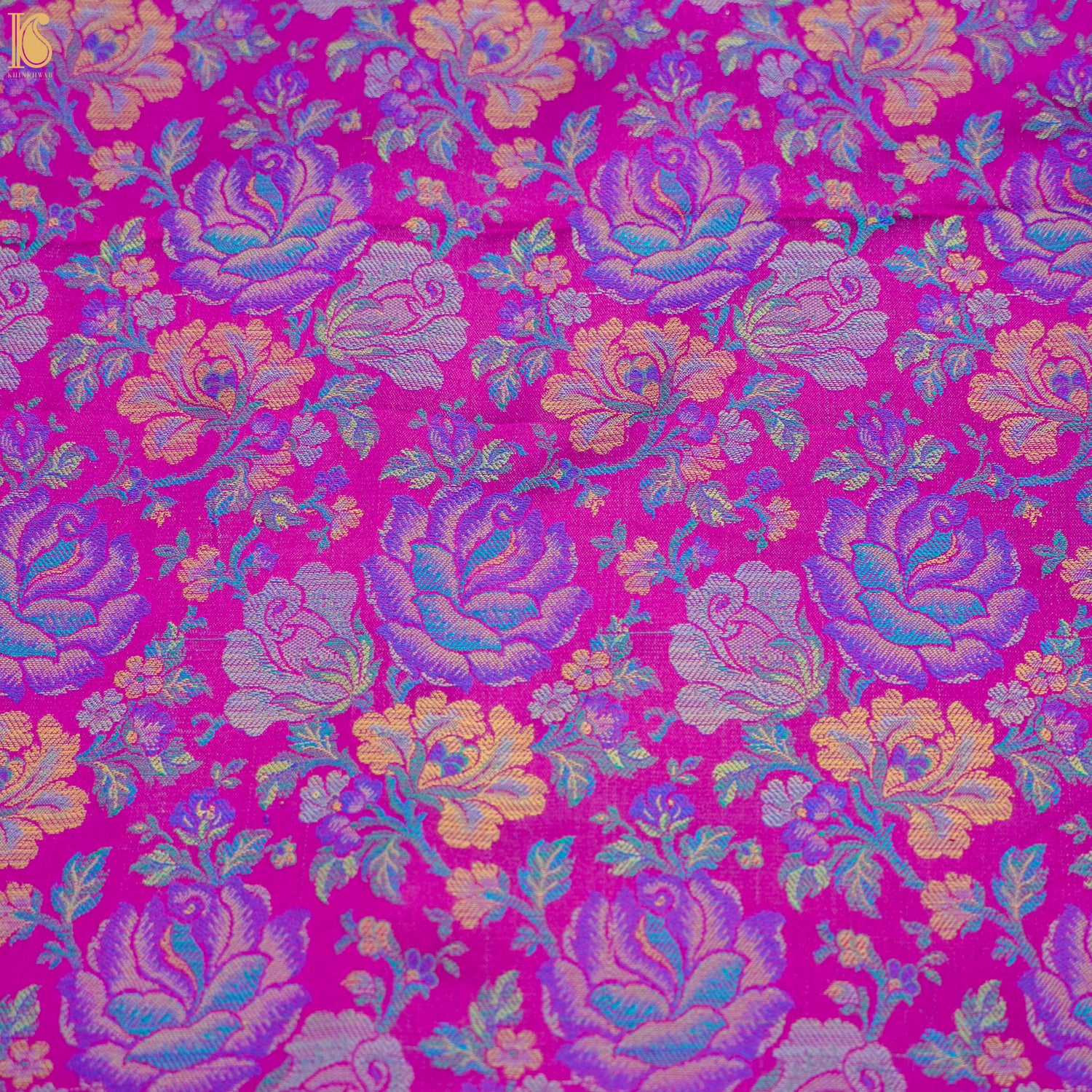 Violet Pure Banarasi Silk Handwoven Tanchui Kurta Fabric - Khinkhwab