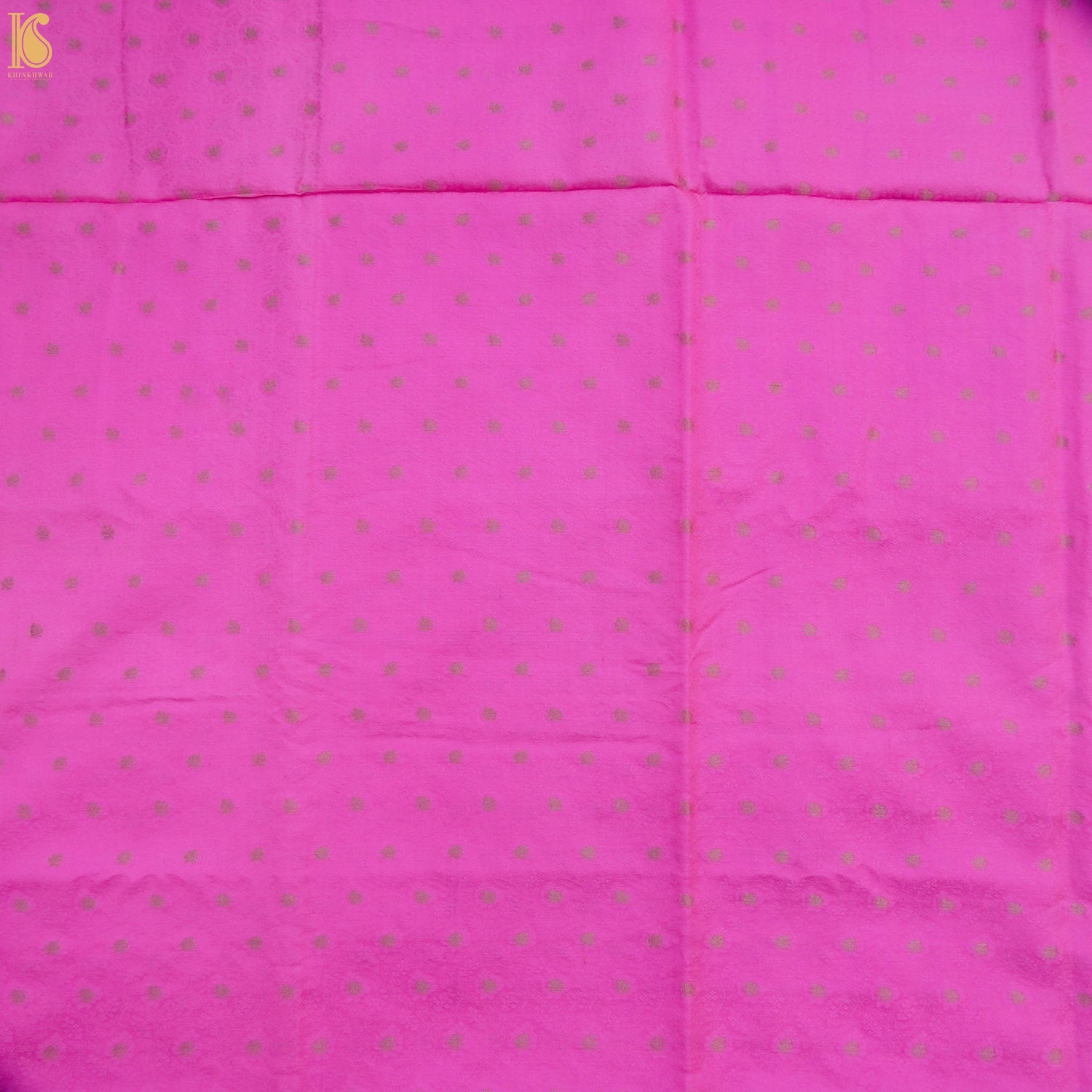 Pink Pure Banarasi Silk Handwoven Tanchui Kurta Fabric - Khinkhwab