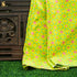 KARANFİL - Bird Flower Green Pure Sateen Silk Print Fabric - Khinkhwab