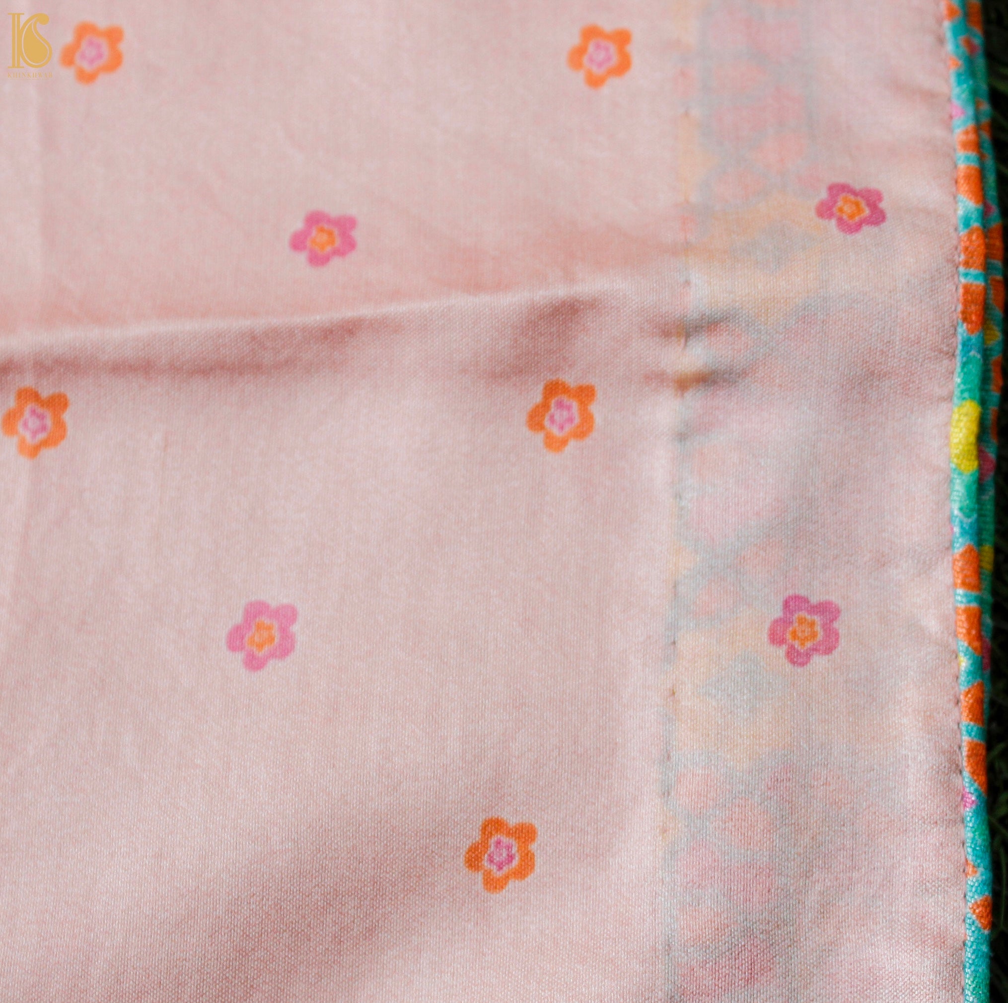 Lale - Beauty Bush Pink Pure Organza Print Saree - Khinkhwab