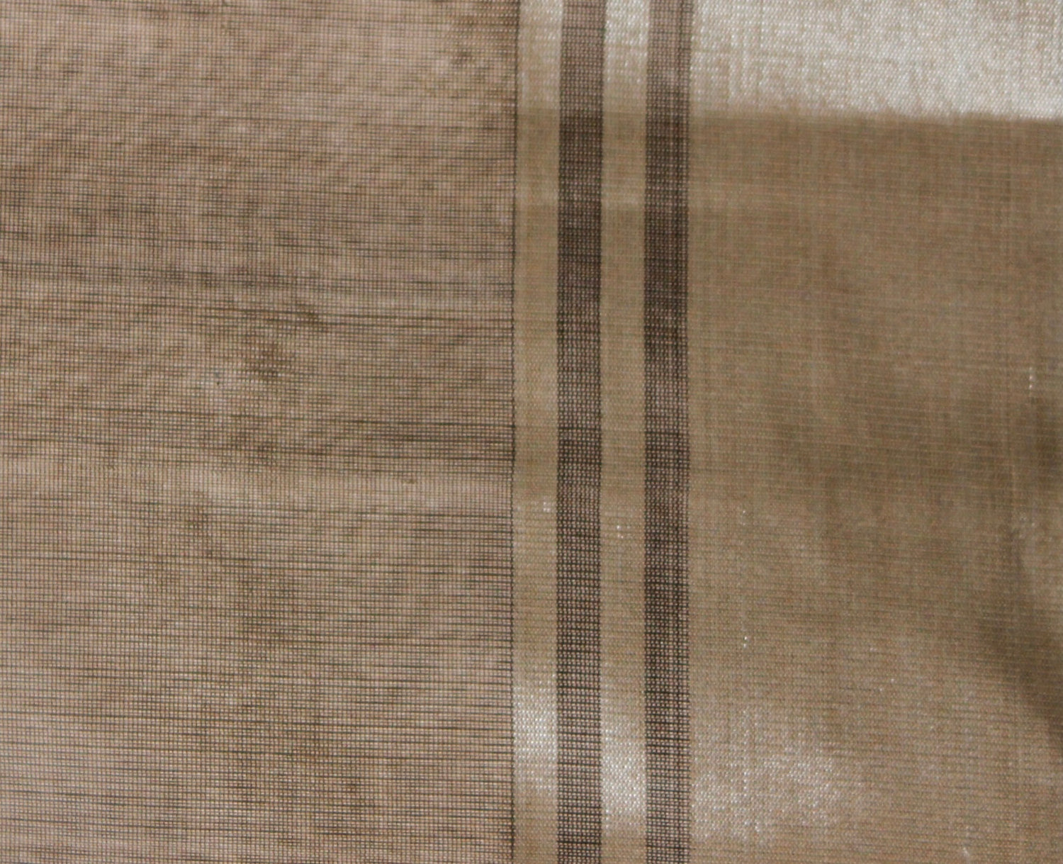 Wafer Brown Pure Silk Handwoven Chanderi Eknaliya Meena Saree - Khinkhwab