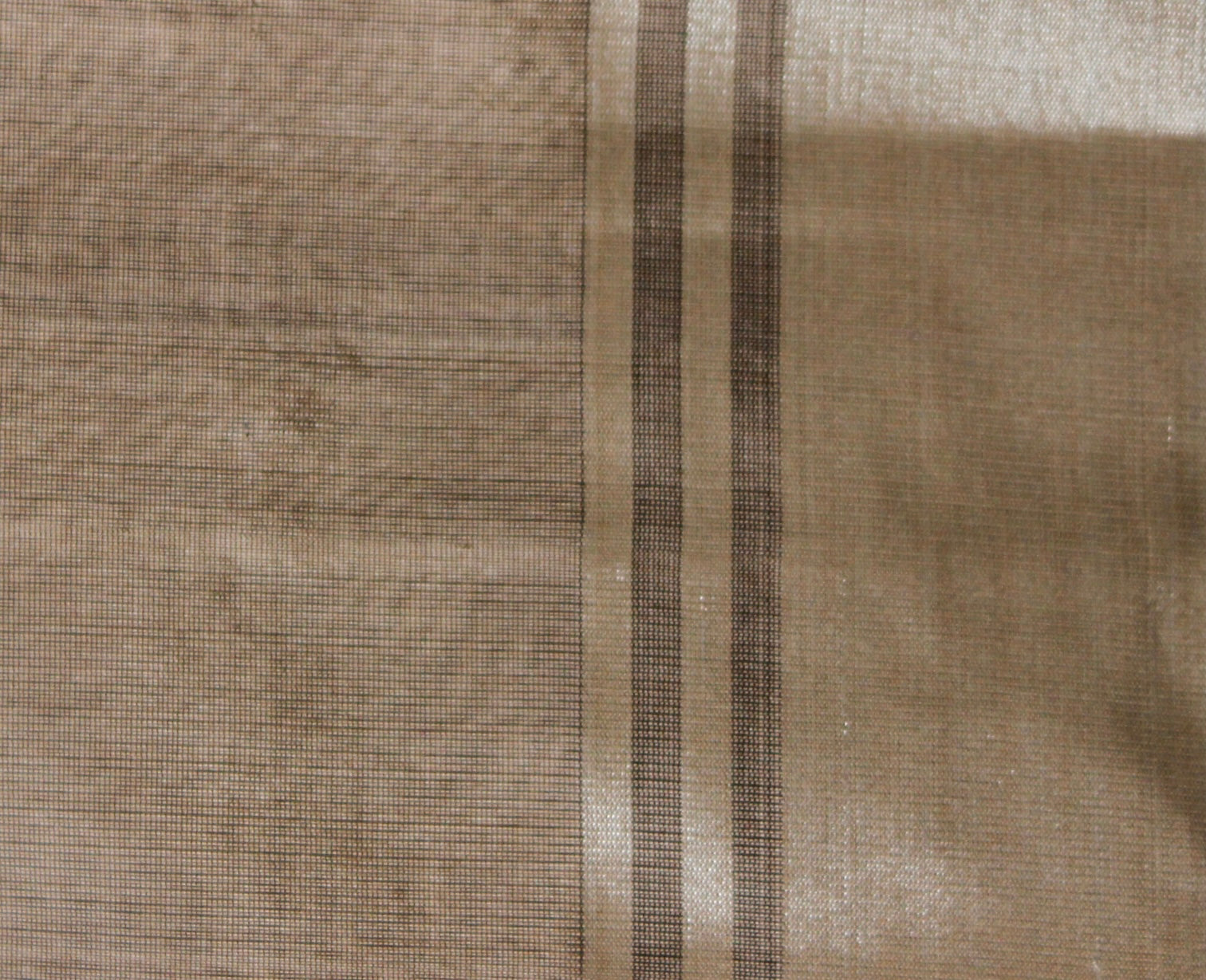 Wafer Brown Pure Silk Handwoven Chanderi Eknaliya Meena Saree - Khinkhwab