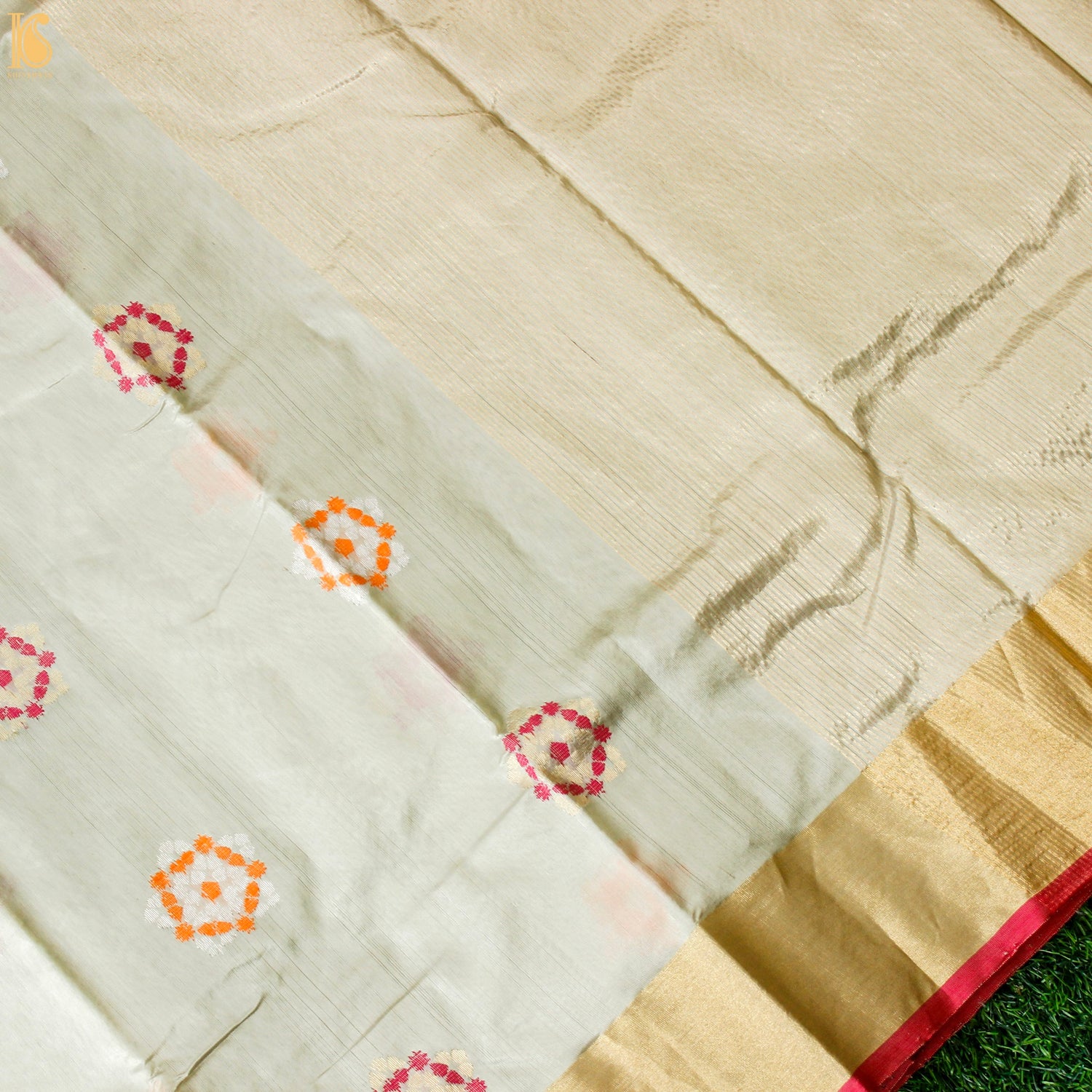 Willow Brook Pure Handwoven Chanderi Silk Eknalayia Saree - Khinkhwab