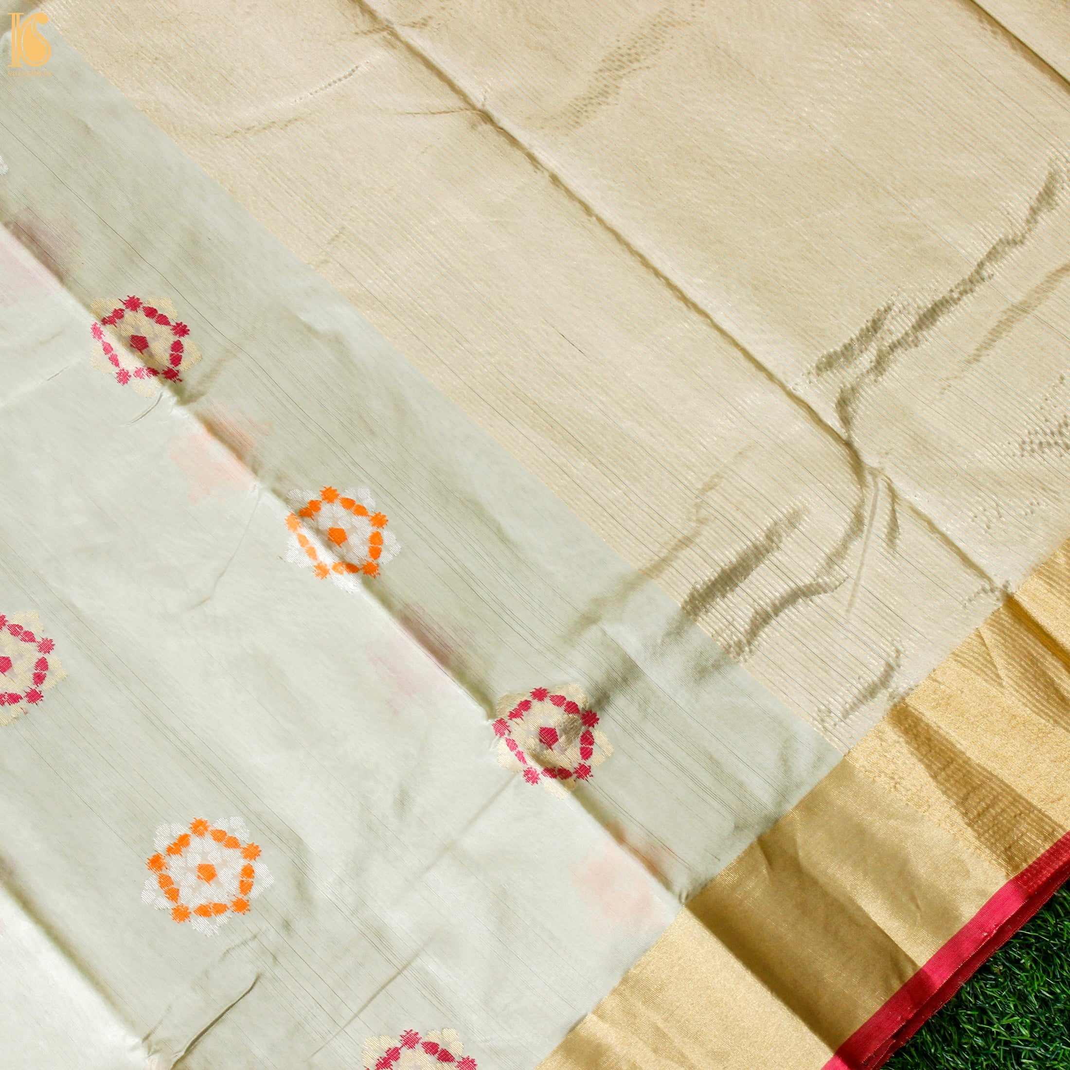 Willow Brook Pure Handwoven Chanderi Silk Eknalayia Saree - Khinkhwab