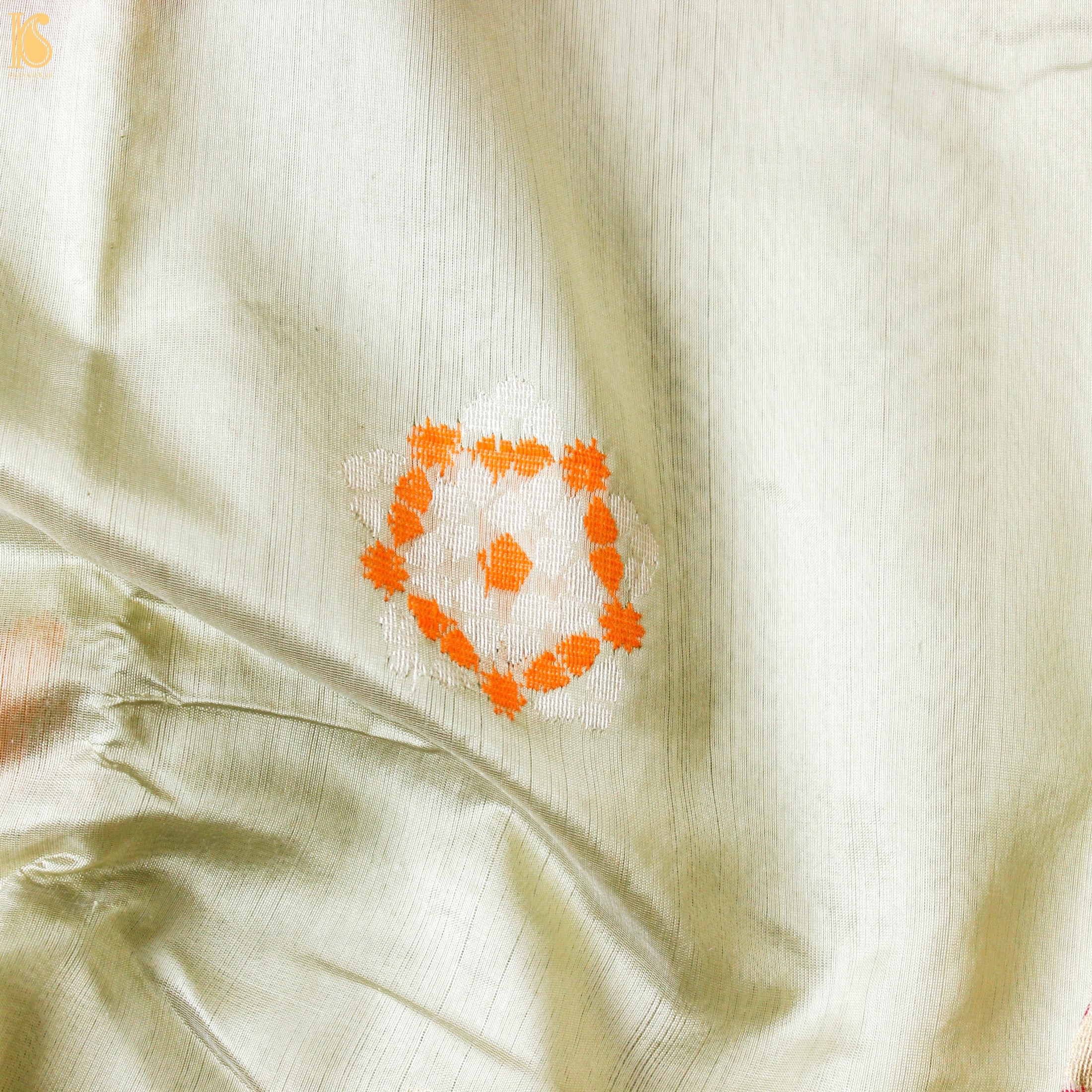 Willow Brook Pure Handwoven Chanderi Silk Eknalayia Saree - Khinkhwab