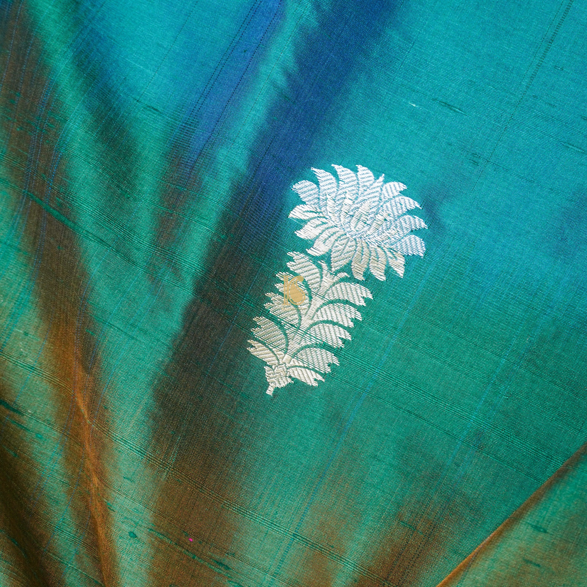 Multicolor Pure Raw Silk Banarasi Fabric - Khinkhwab