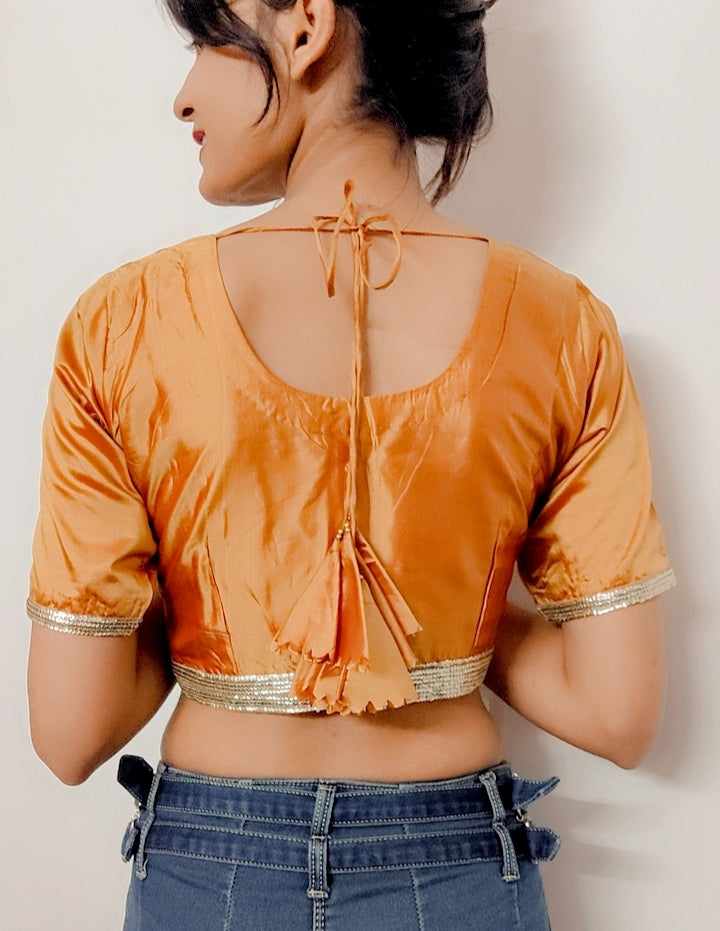 Pure Silk Stitched Blouse - Khinkhwab
