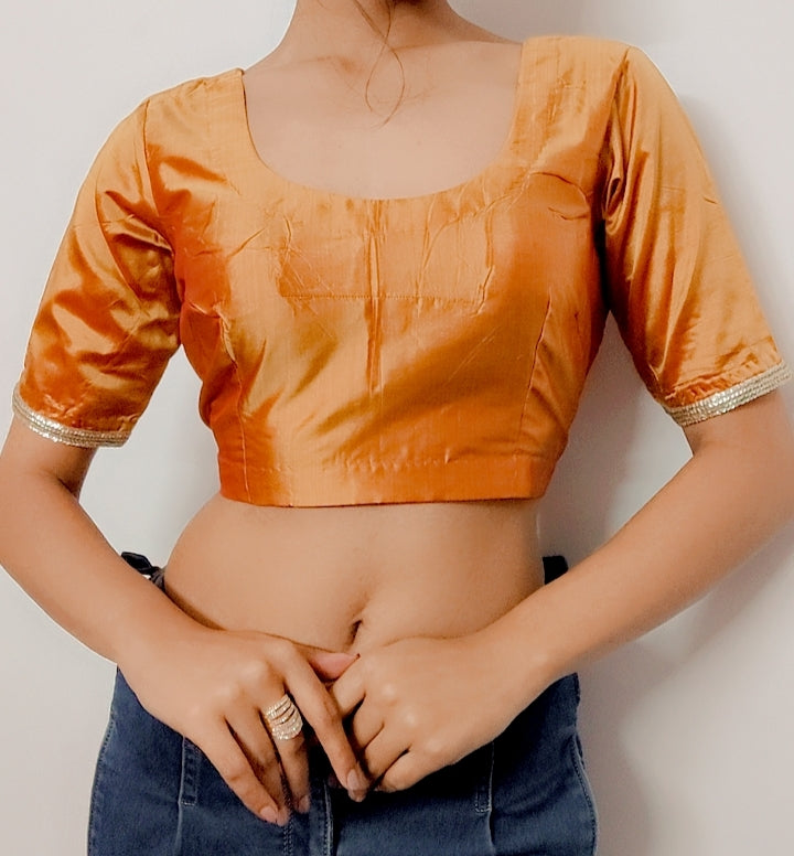 Pure Silk Stitched Blouse - Khinkhwab