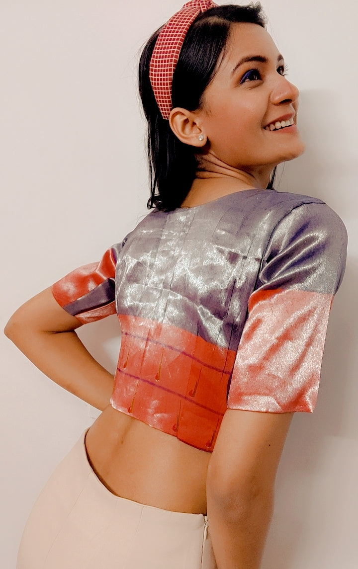 Pure Paithani Stitched Blouse with Muniya Border - Khinkhwab