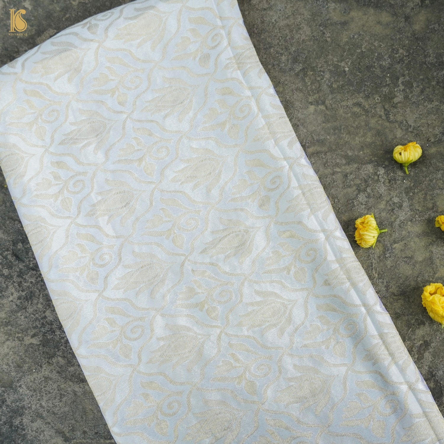 Pure Chiffon Georgette Handloom Banarasi Fabric - Khinkhwab