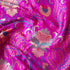 Violet Pure Katan Silk Banarasi Meenakari Fabric - Khinkhwab