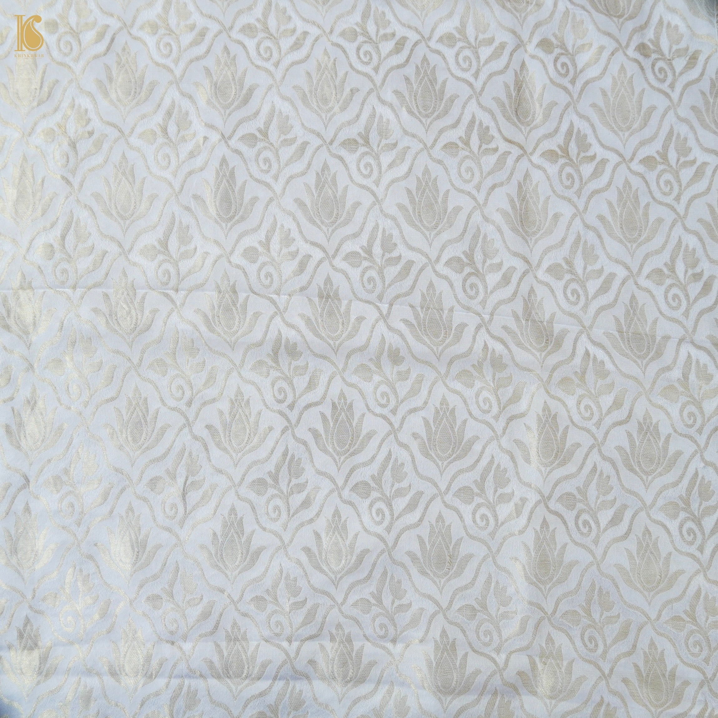 Pure Chiffon Georgette Handloom Banarasi Fabric - Khinkhwab