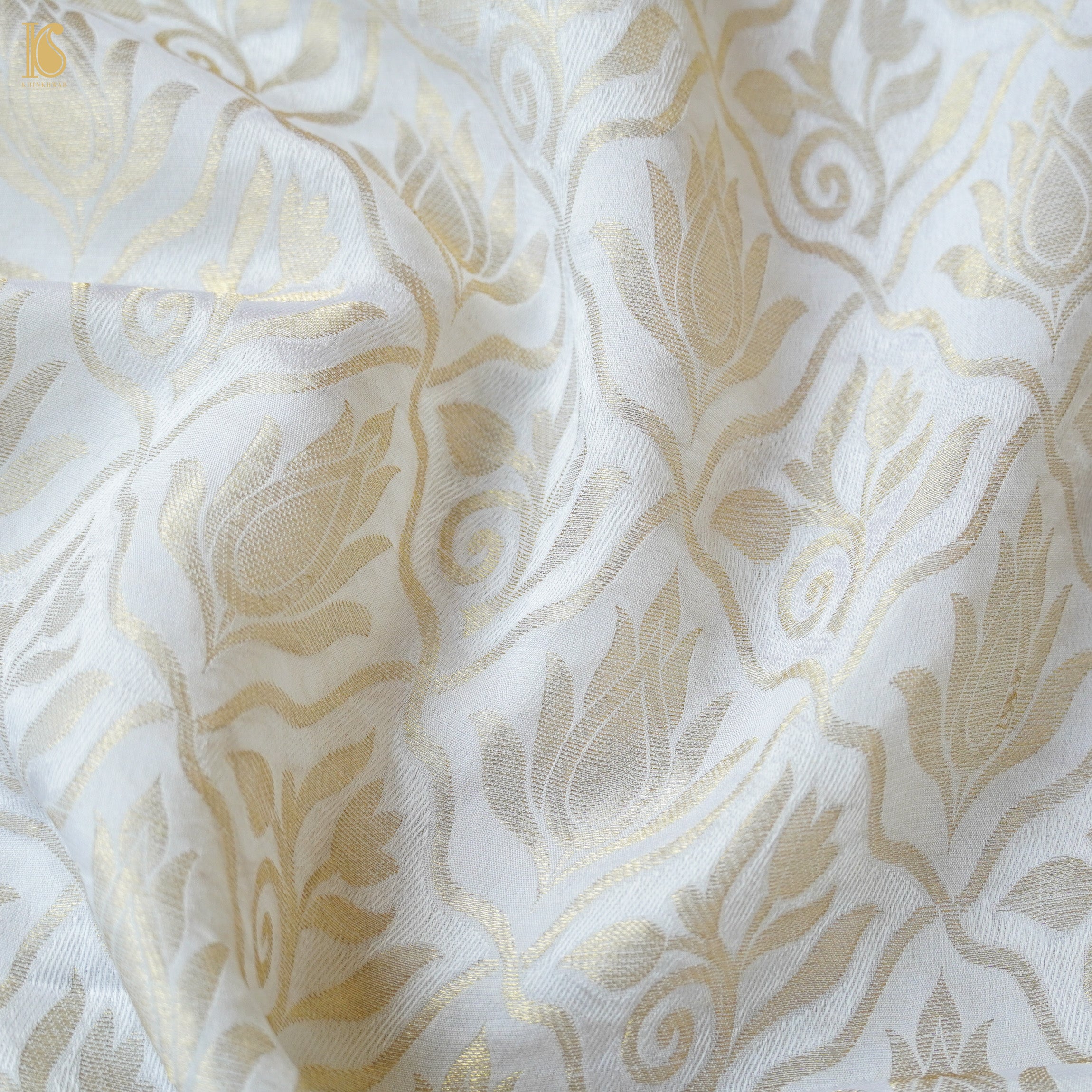 Pure Chiffon Georgette Handloom Banarasi Fabric - Khinkhwab