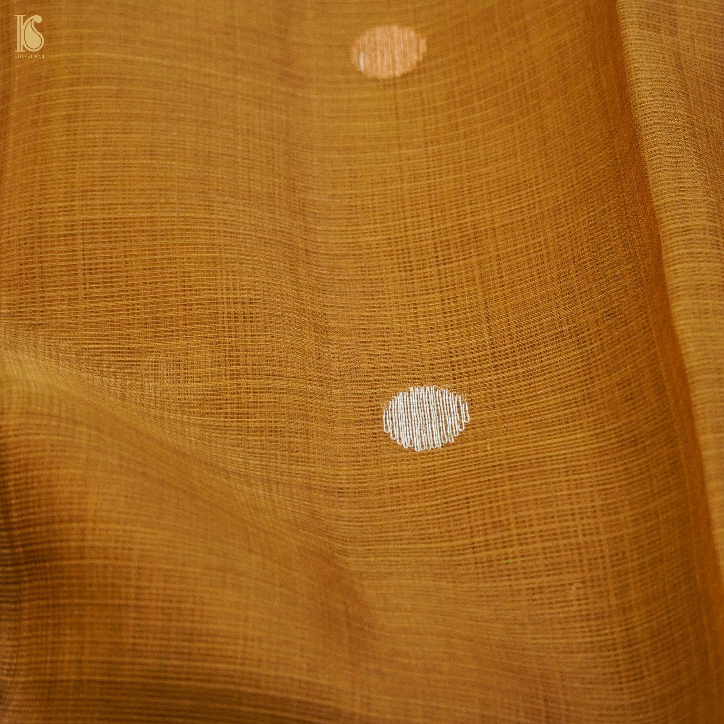 Handwoven Brown Real Zari Kota Silk Saree - Khinkhwab