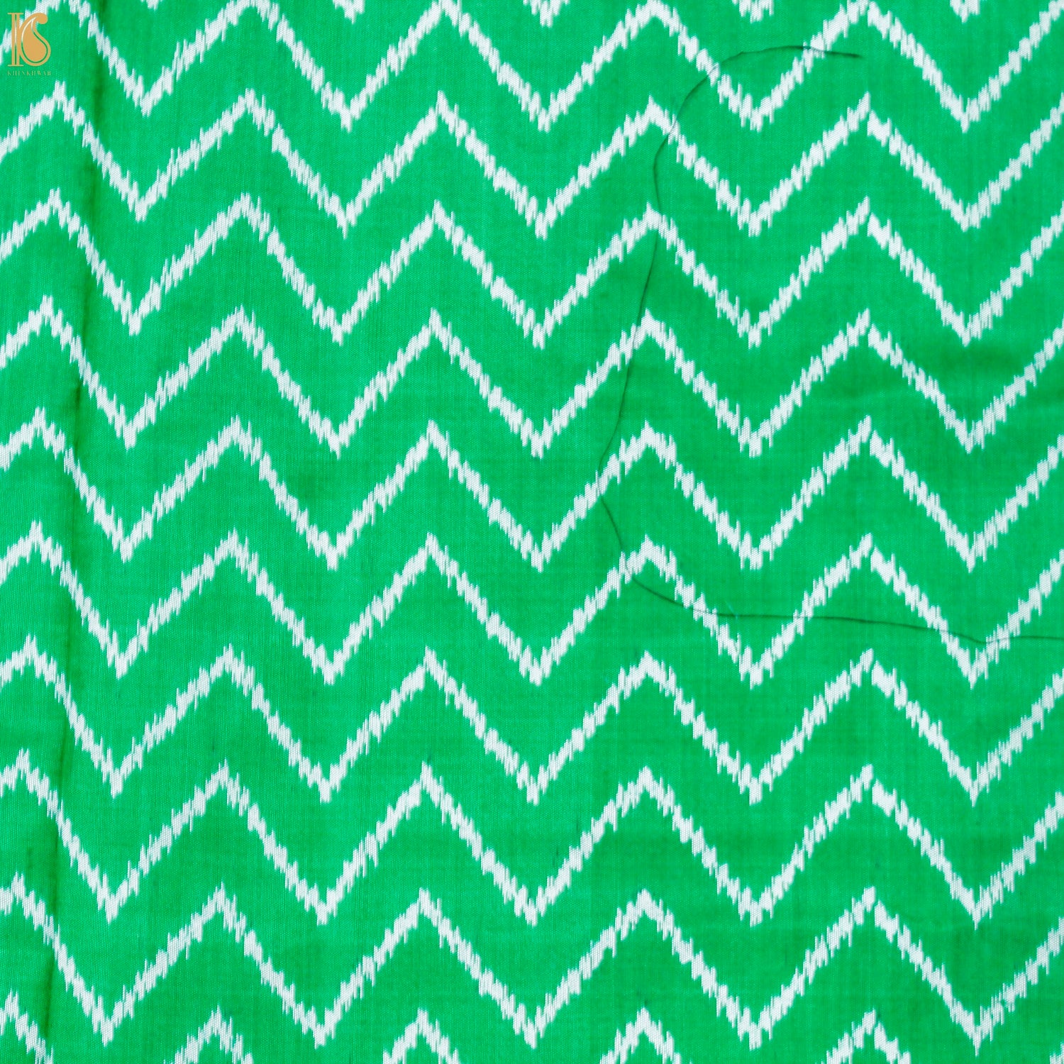 Green Pure Silk Handloom Single Ikkat Semi Patan Patola Saree - Khinkhwab
