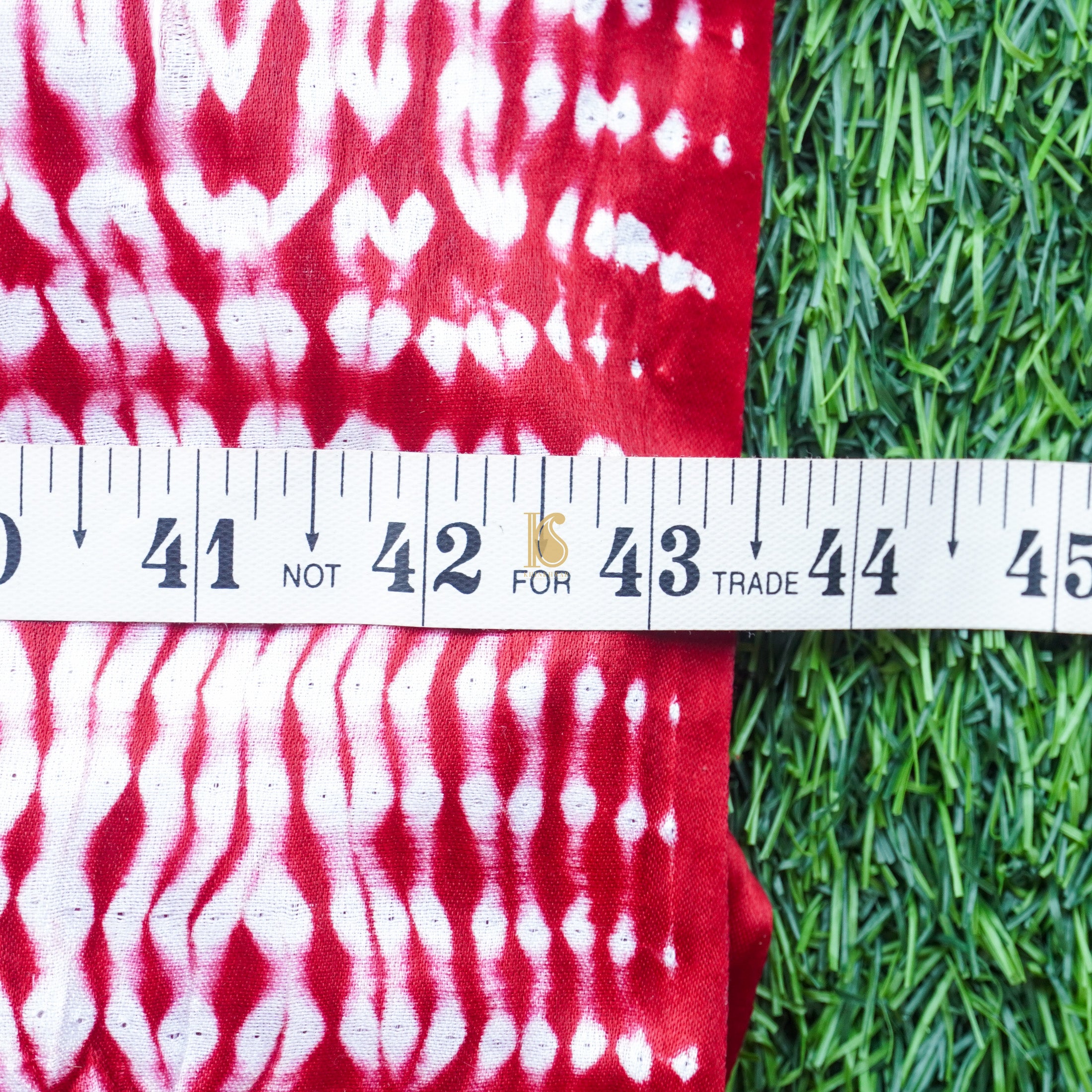 Amaranth Red Pure Gajji Handloom Shibori Fabric - Khinkhwab