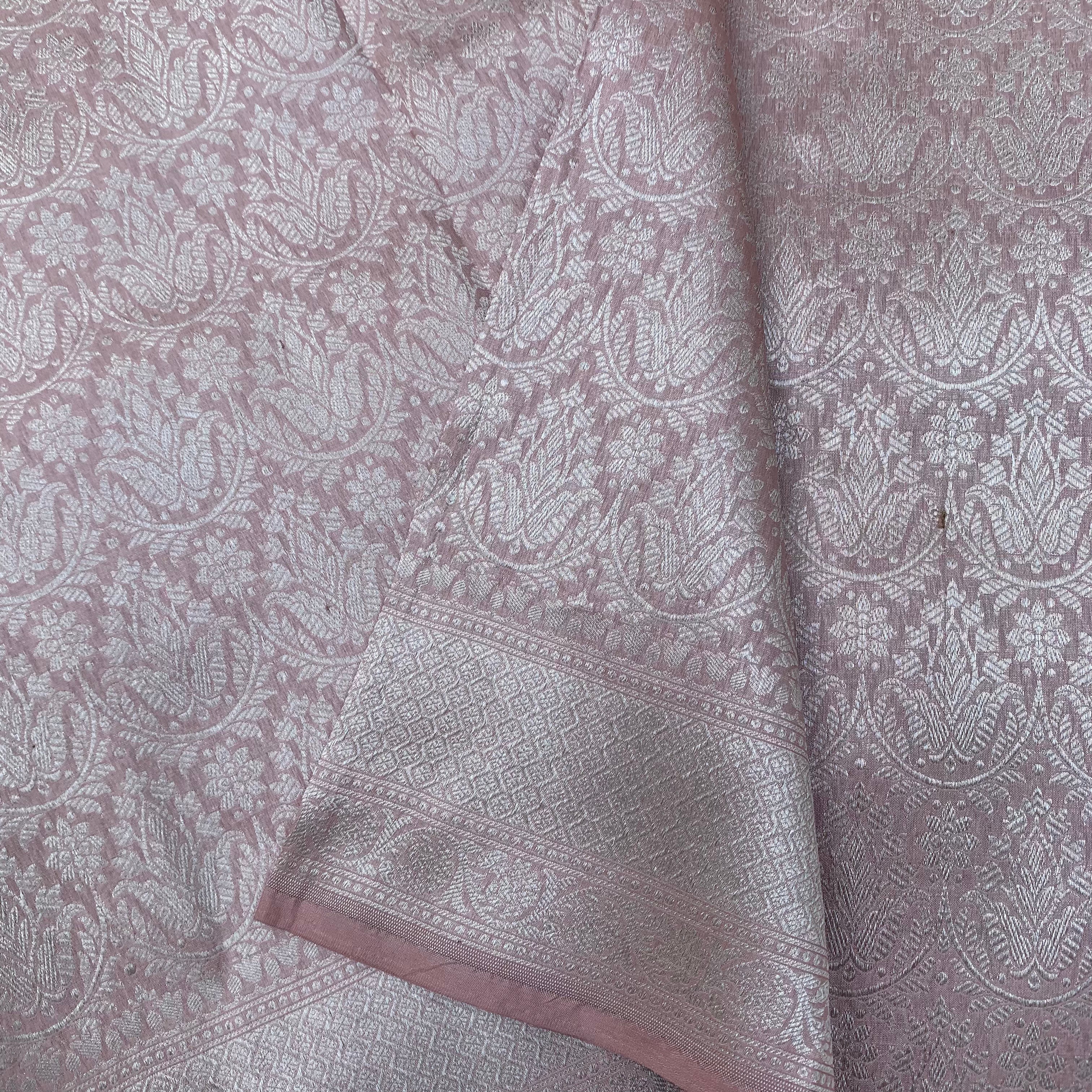 Lily Pure Katan Silk Handloom Banarasi Silver Zari Dupatta - Khinkhwab