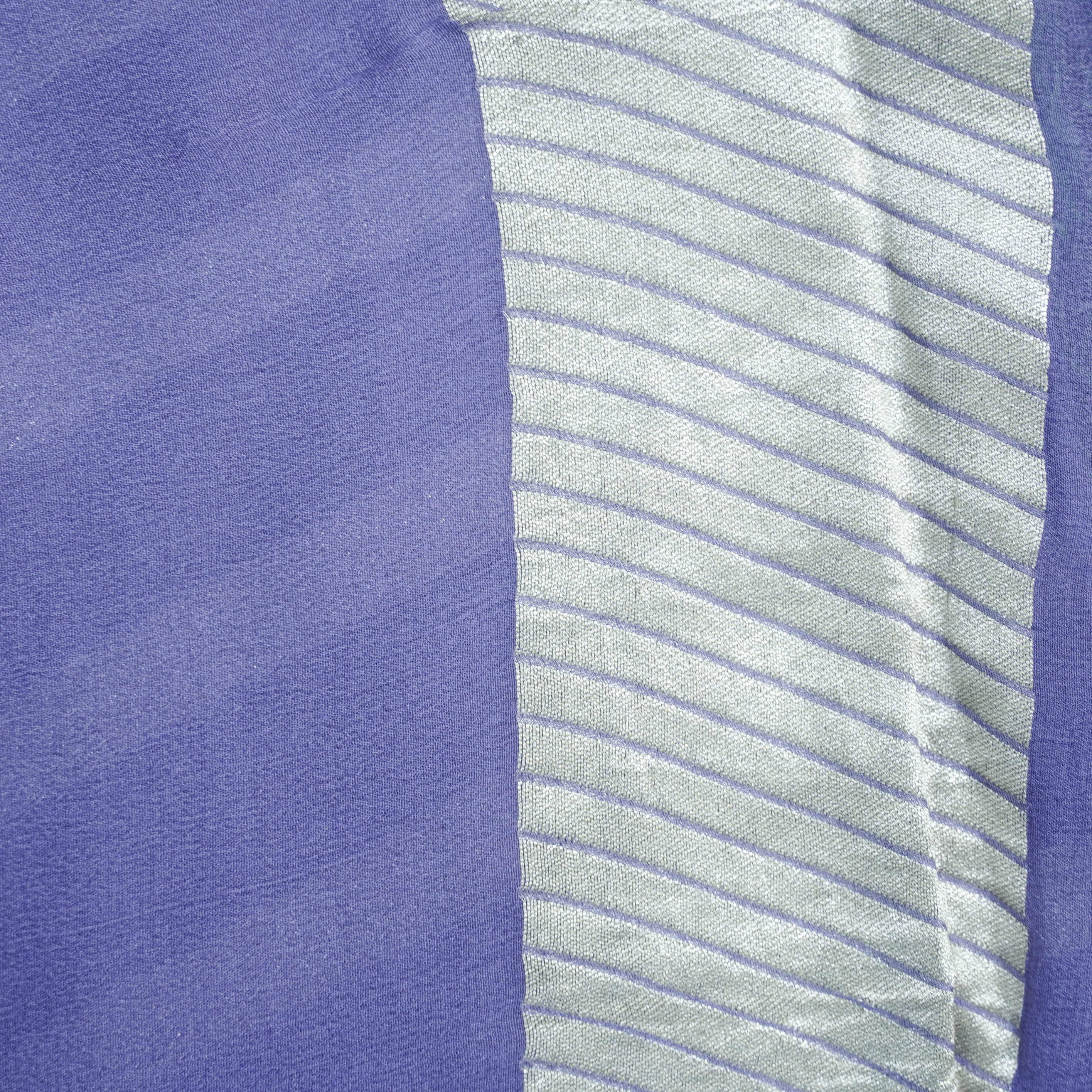 Pure Georgette Handloom Stripes Banarasi Saree - Khinkhwab