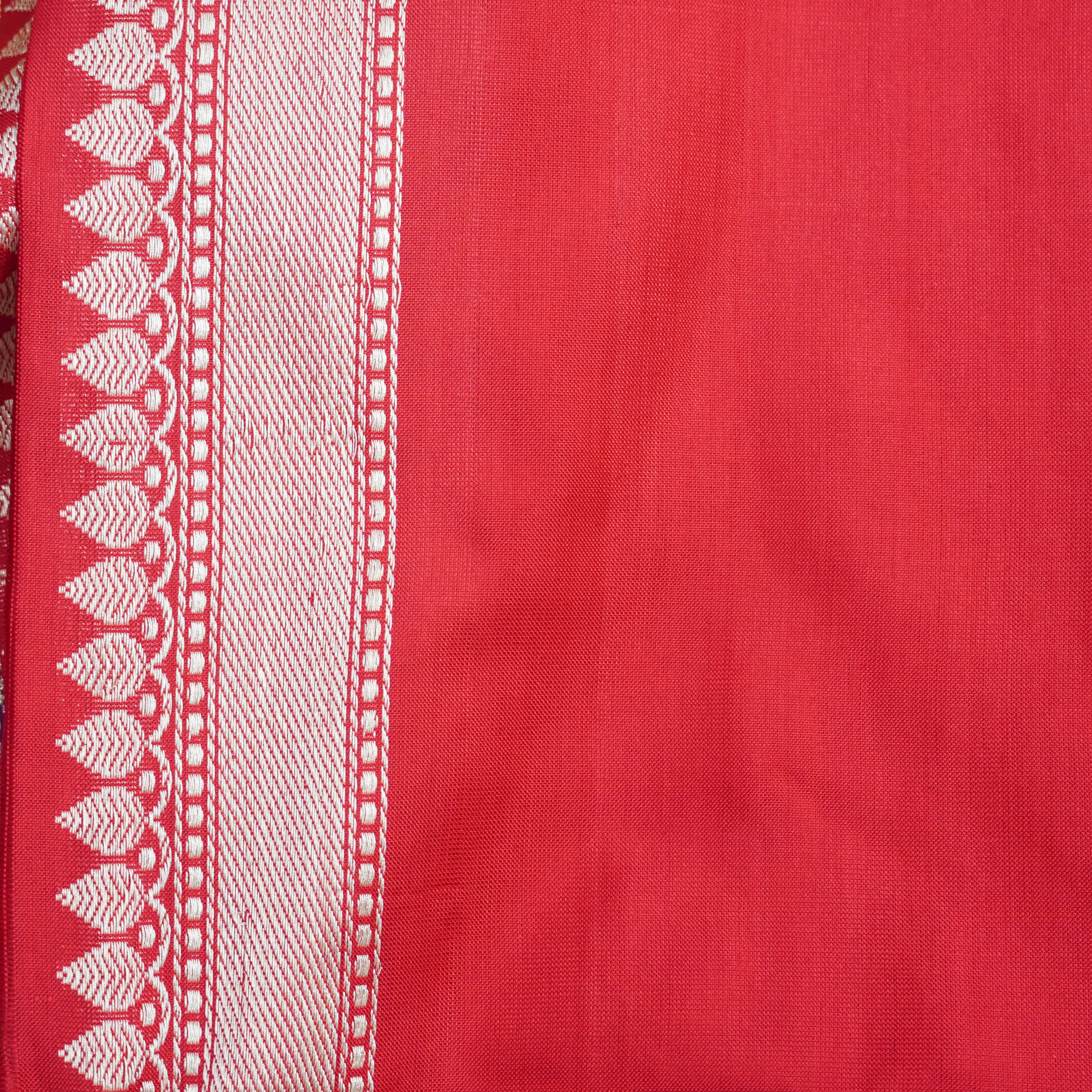 Handwoven Pure Katan Silk Banarasi Kadwa Rangkat Saree - Khinkhwab