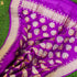 Orchid Purple Handwoven Pure Katan Silk Mor Banarasi Kadwa Embroidery Dupatta - Khinkhwab