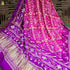 Pink & Purple Gajji Silk Bandhani Gotta Patti & Mirror Work Dupatta - Khinkhwab