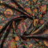 Black Pure Banarasi Silk Handwoven Tanchui Kurta Fabric - Khinkhwab