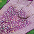 Violet Blue Pure Katan Silk Handwoven Banarasi Shikargah Dupatta - Khinkhwab