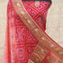 Pink Georgette Handloom Banarasi Bandhani Suit Fabric - Khinkhwab