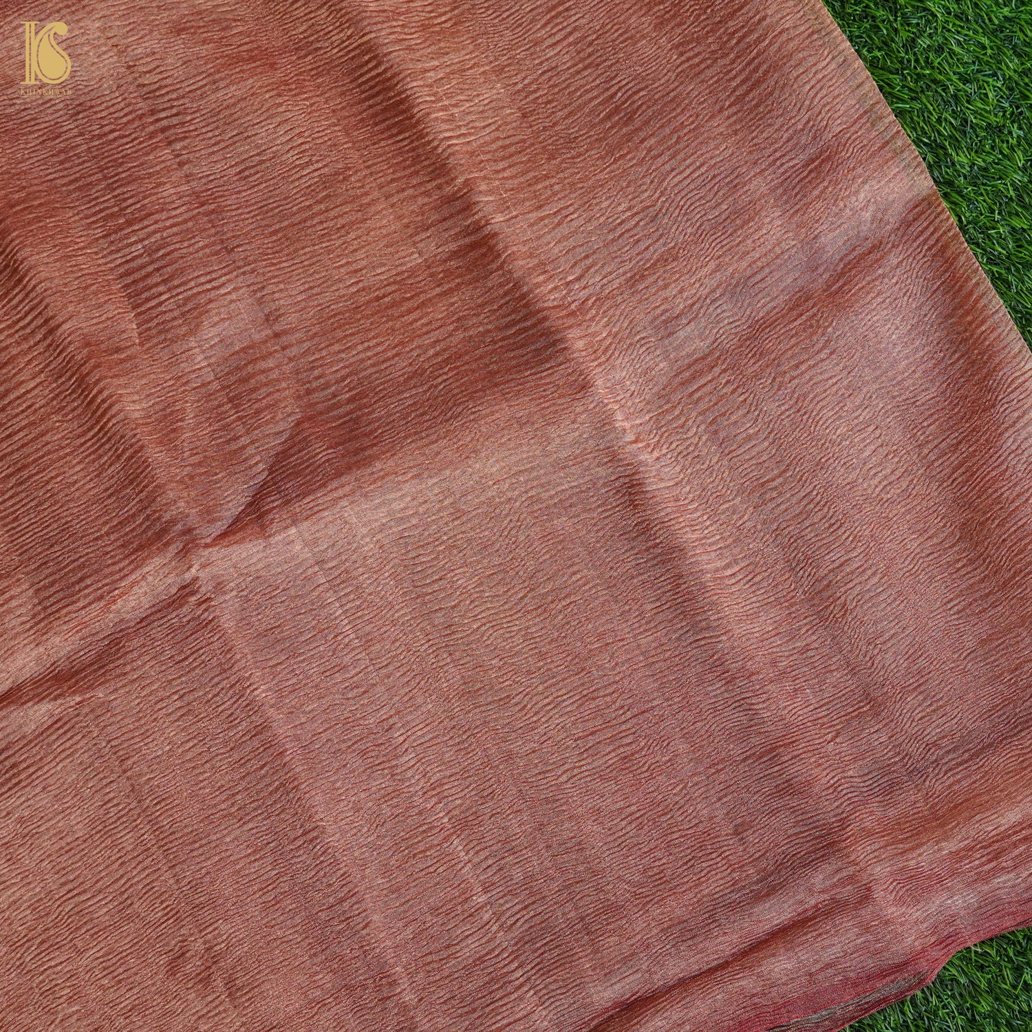 Sante Fe Wrinkle Pure Tissue Silk Saree - Khinkhwab