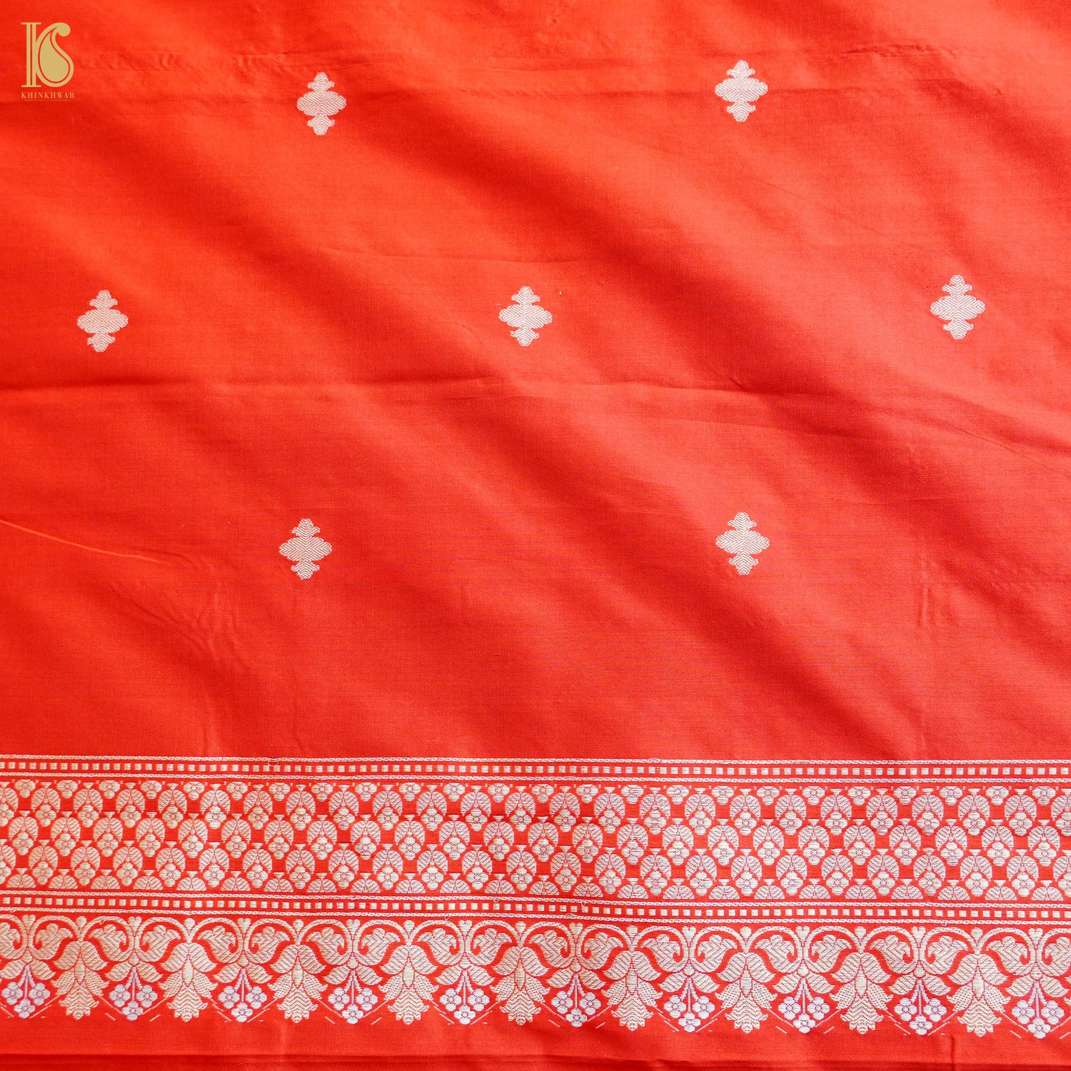 Pink & Red Handwoven Katan Silk Banarasi Suit Set - Khinkhwab