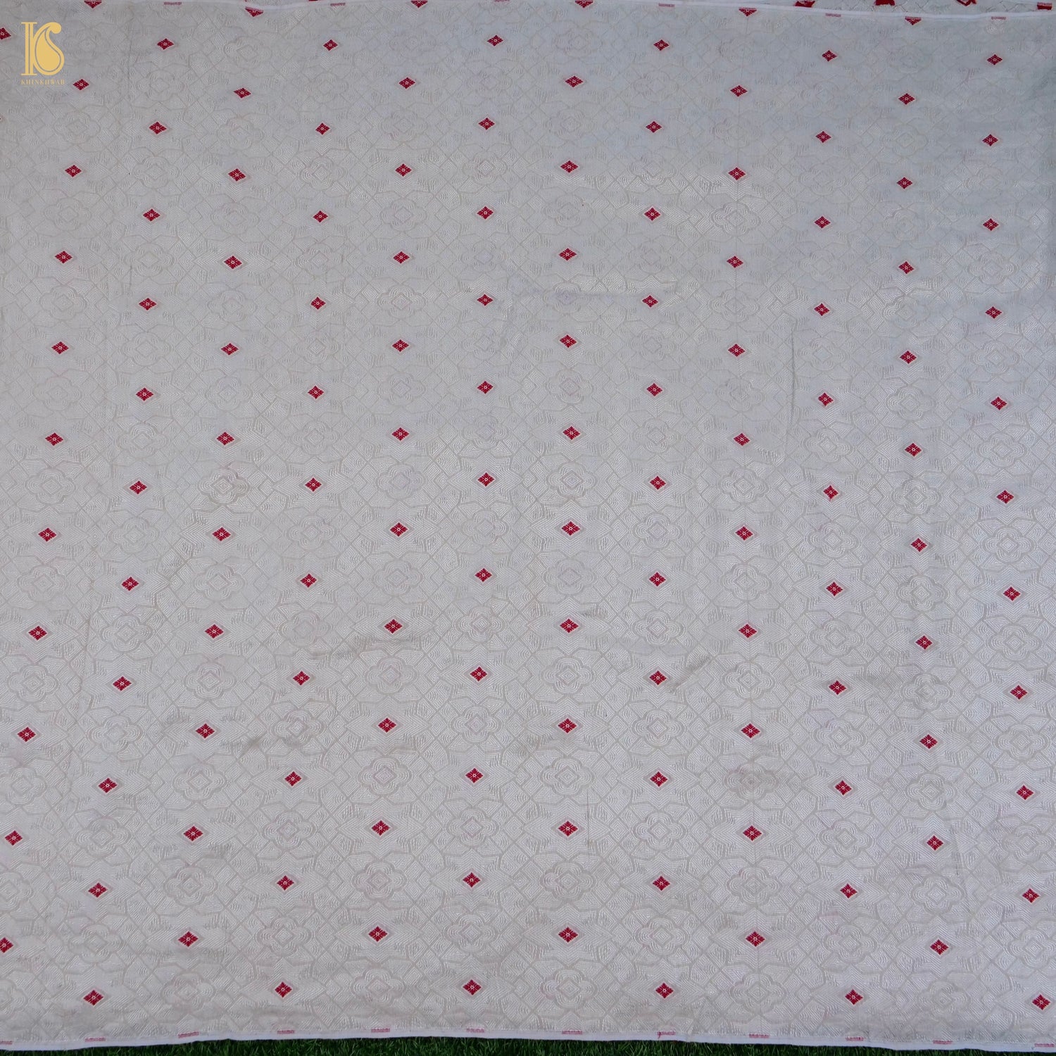 Pure Moonga Silk Handloom Banarasi Dyeable Fabric - Khinkhwab