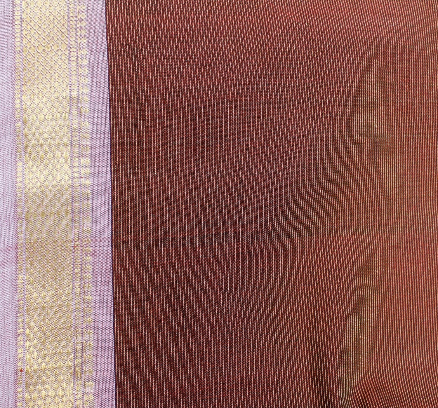 Red Oxide Pure Cotton Tissue Handwoven Paithani Saree - Khinkhwab