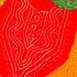 Orange & Red Pure Gajji Silk Bandhani Suit Fabric with Dupatta - Khinkhwab