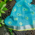 Handwoven Blue Real Zari Kota Blouse Fabric - Khinkhwab