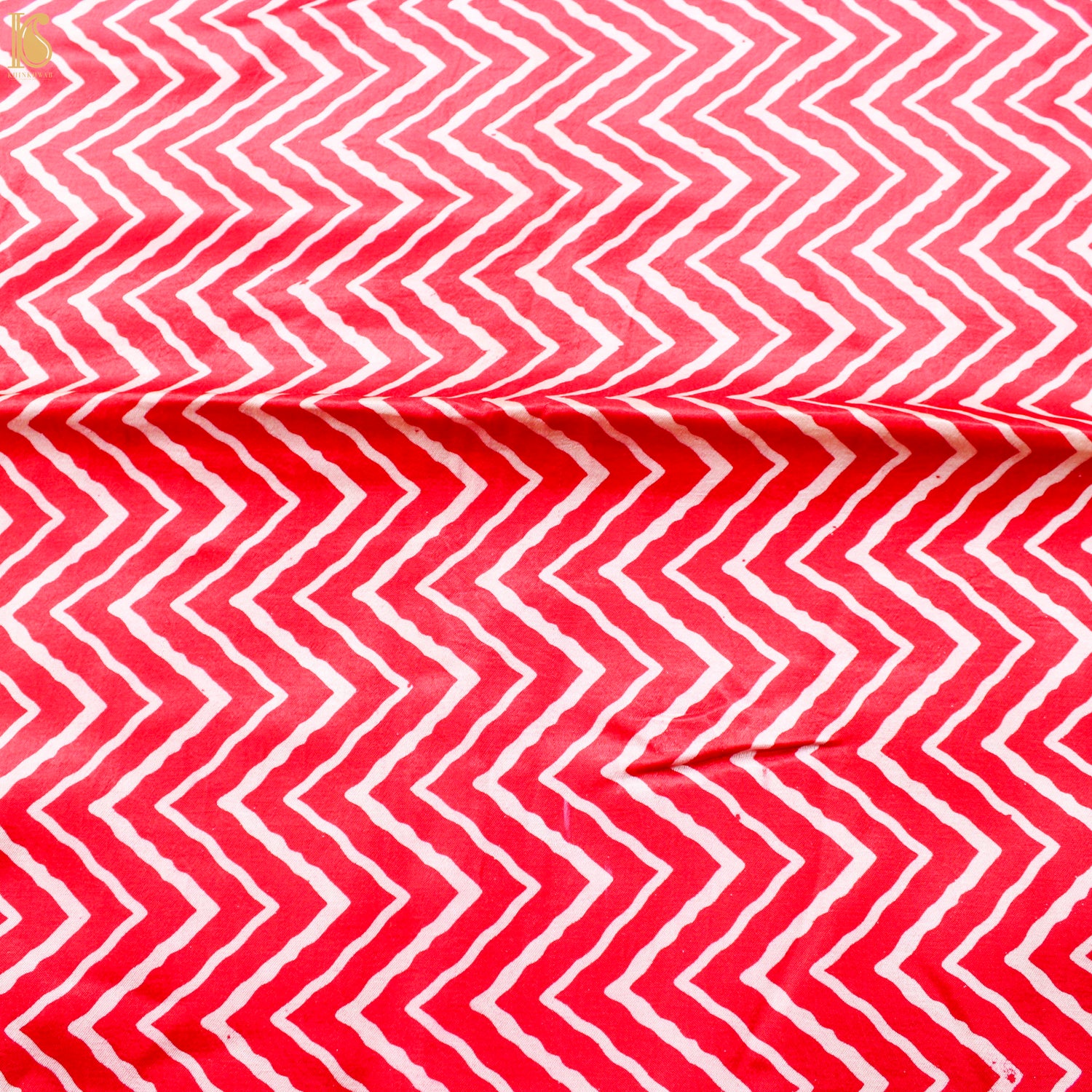 Pure Mashru Silk Hand Block Ajrakh Fabric - Khinkhwab