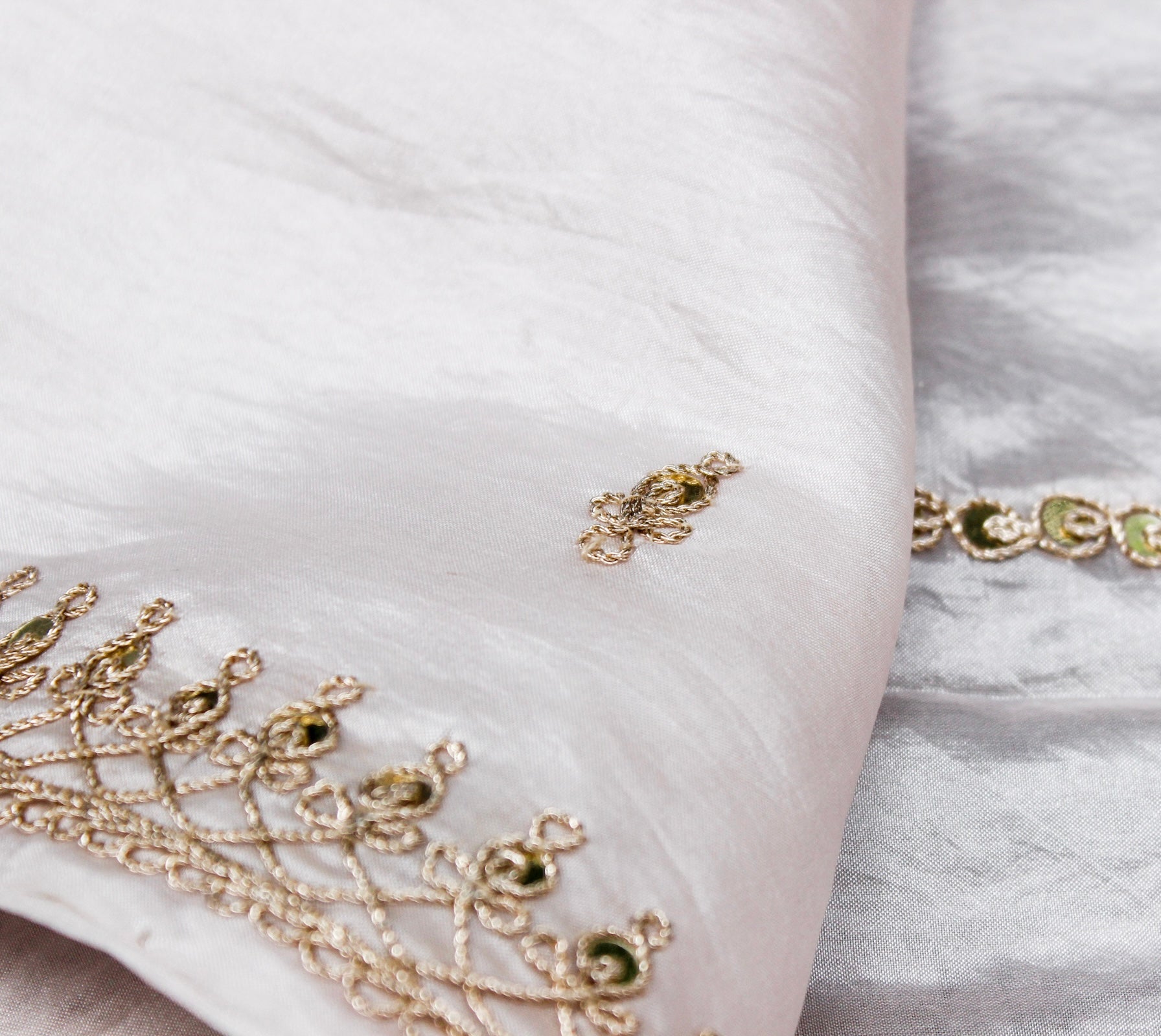 Pure Organza Silk Dupatta with Marodi Embroidery - Khinkhwab