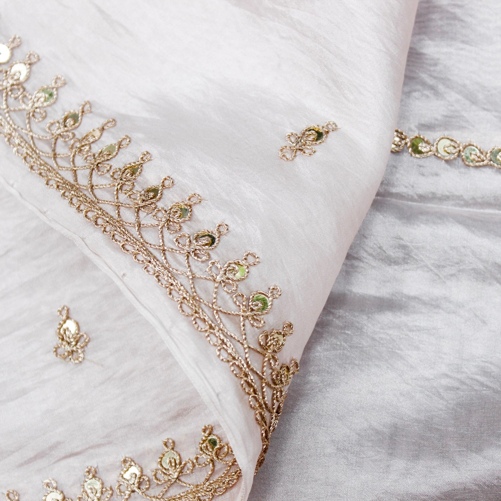 Pure Organza Silk Dupatta with Marodi Embroidery - Khinkhwab
