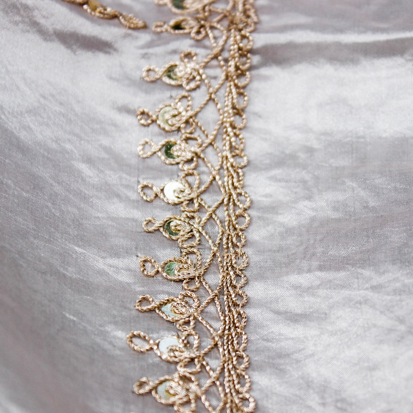 Pure Organza Silk Dupatta with Marodi Embroidery - Khinkhwab