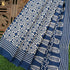 Gulf Blue Pure Mul Cotton Ajrakh Saree - Khinkhwab