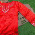 Red Pure Mashru Silk Stitched Kurta with Mirror Work - Khinkhwab
