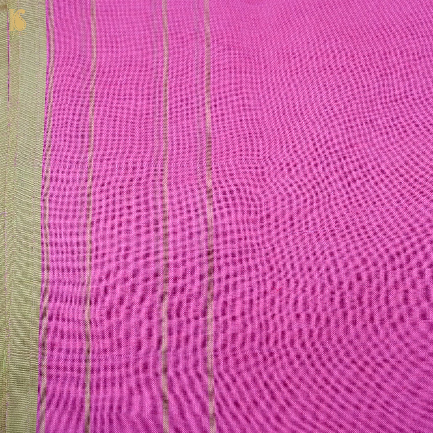 Pink Pure Cotton Handloom Banarasi Jamdani Ektara Saree - Khinkhwab