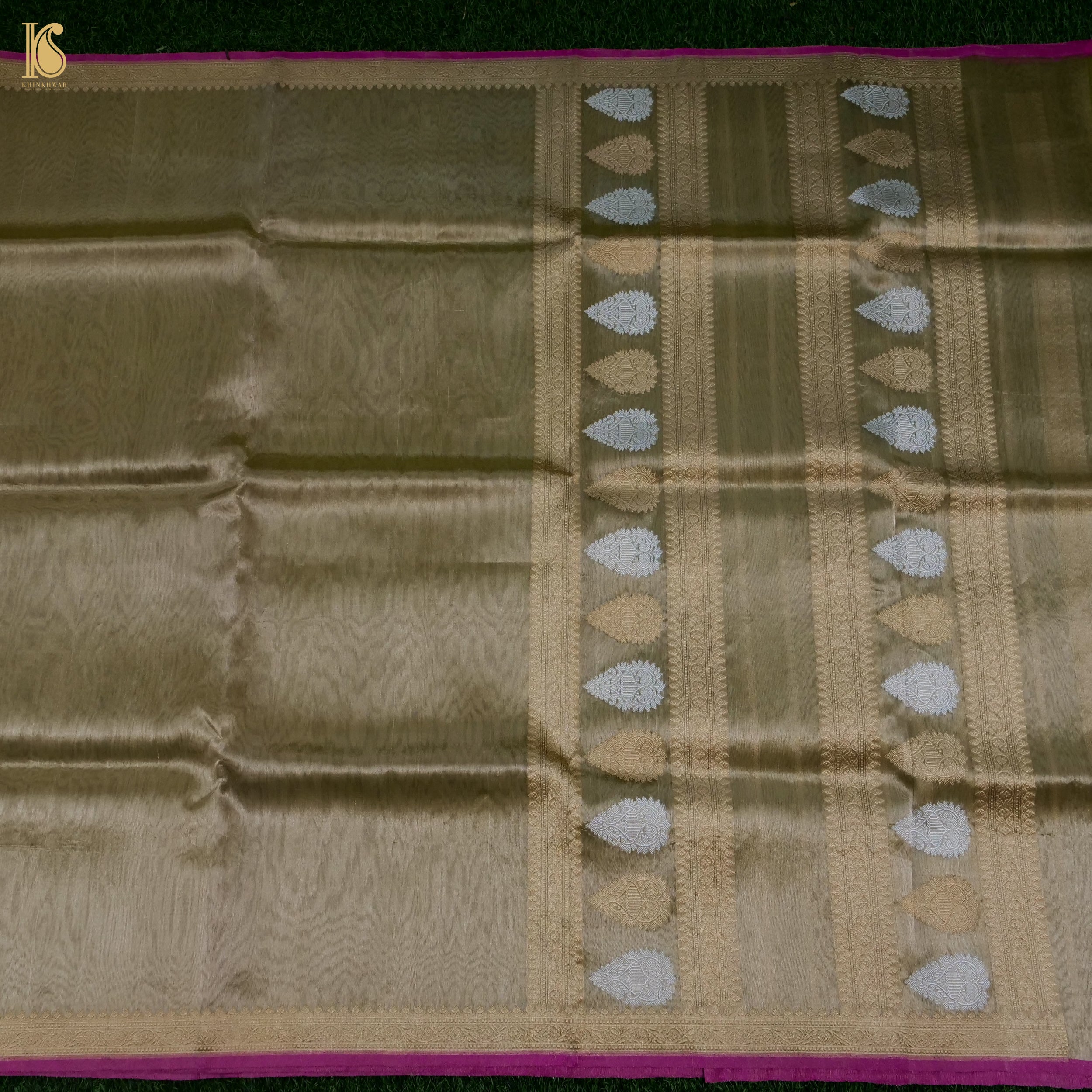 Rekha - Pure Tissue Silk Handwoven Banarasi Saree - Khinkhwab