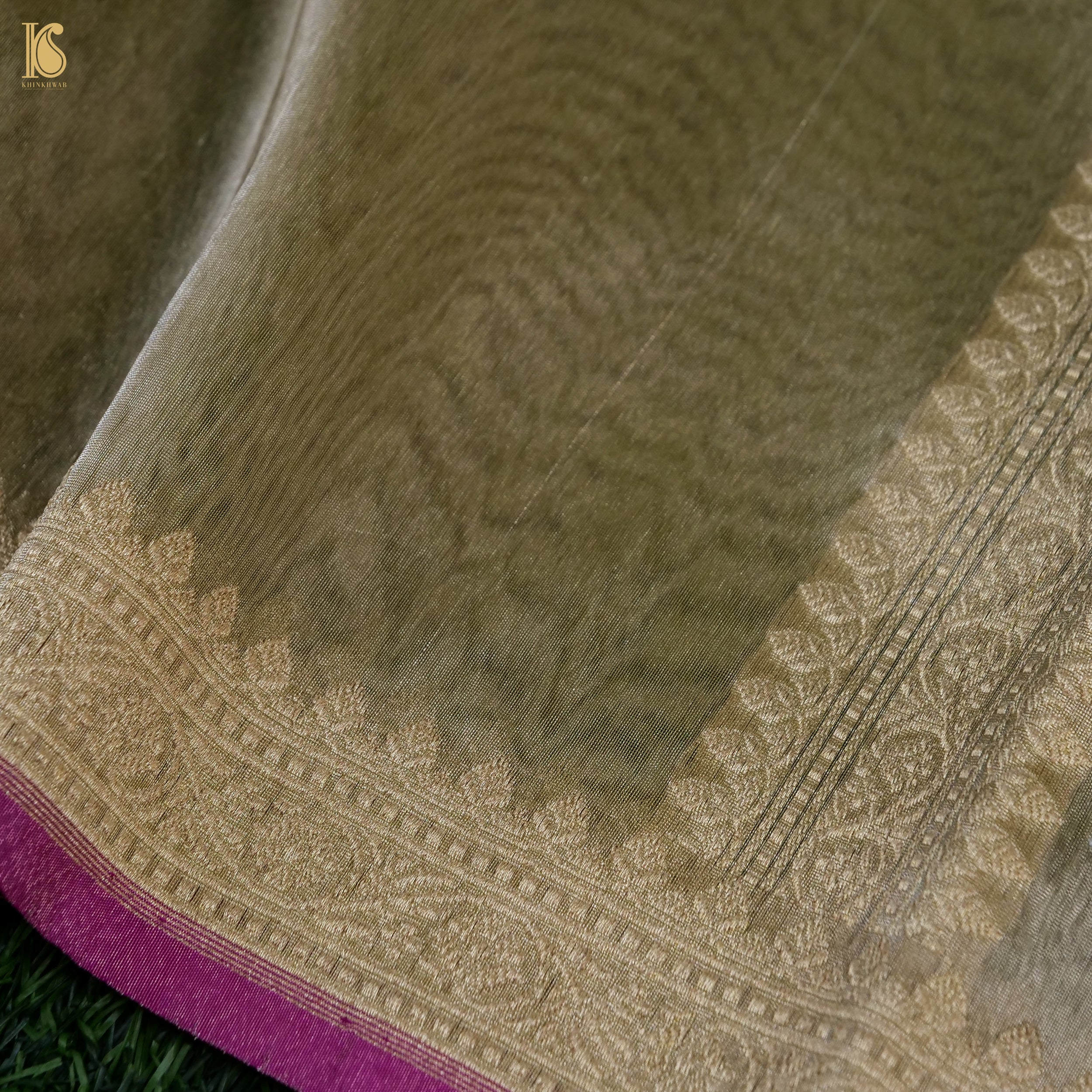 Rekha - Pure Tissue Silk Handwoven Banarasi Saree - Khinkhwab
