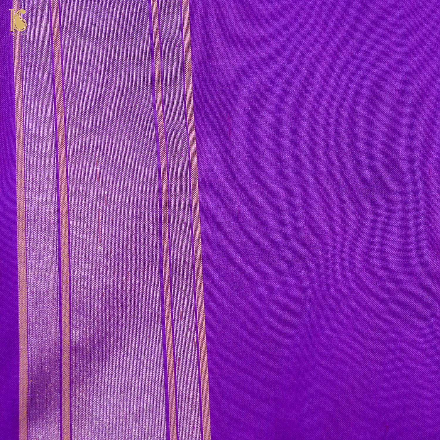 Purple Handwoven Pure Silk Real Zari Banarasi Meenakari Jamdani Saree - Khinkhwab