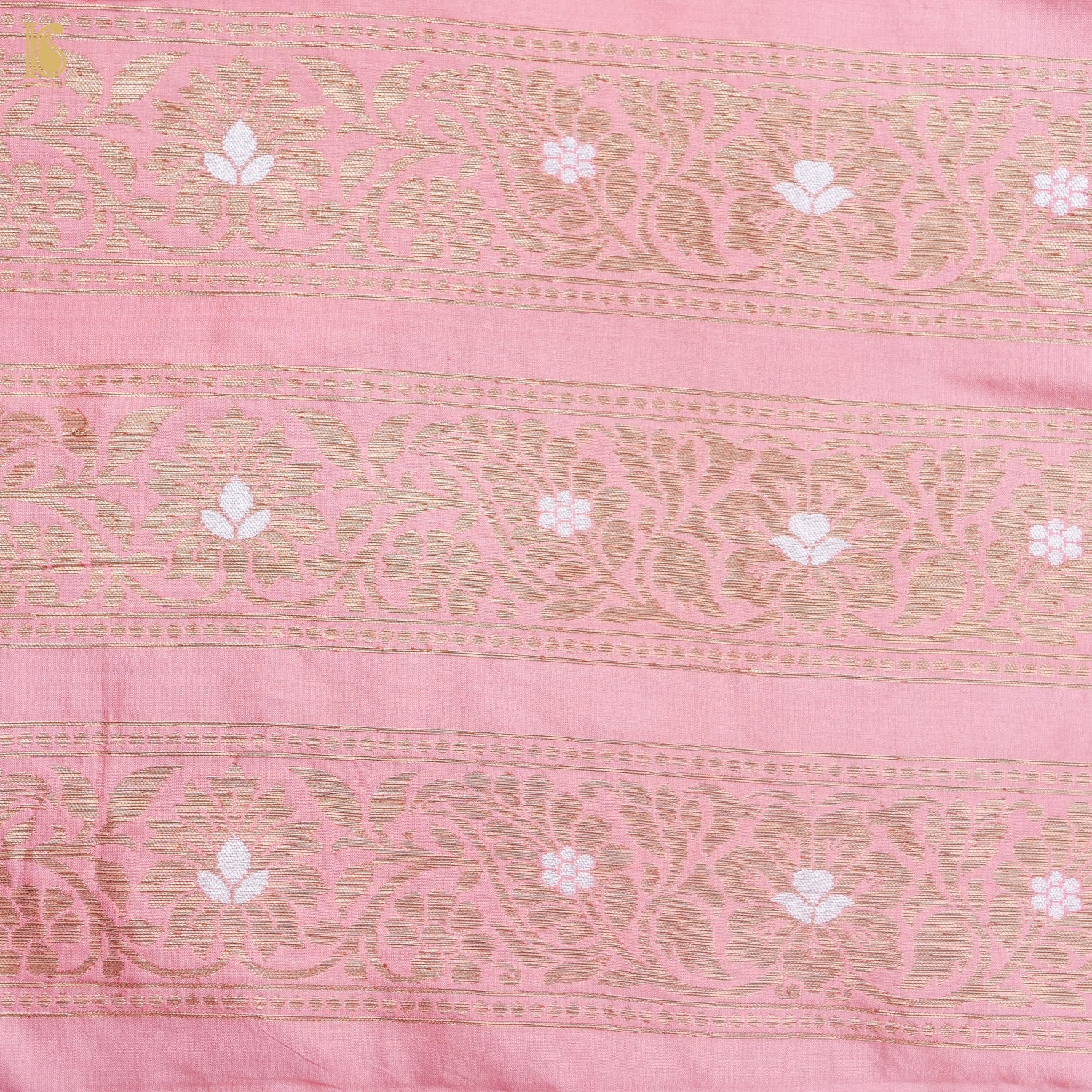Beauty Bush Pink Pure Katan Silk Handloom Banarasi Kalidar Lehenga - Khinkhwab