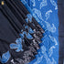 Pakshi - Blue & Black Pure Modal Silk Ajrakh Saree - Khinkhwab