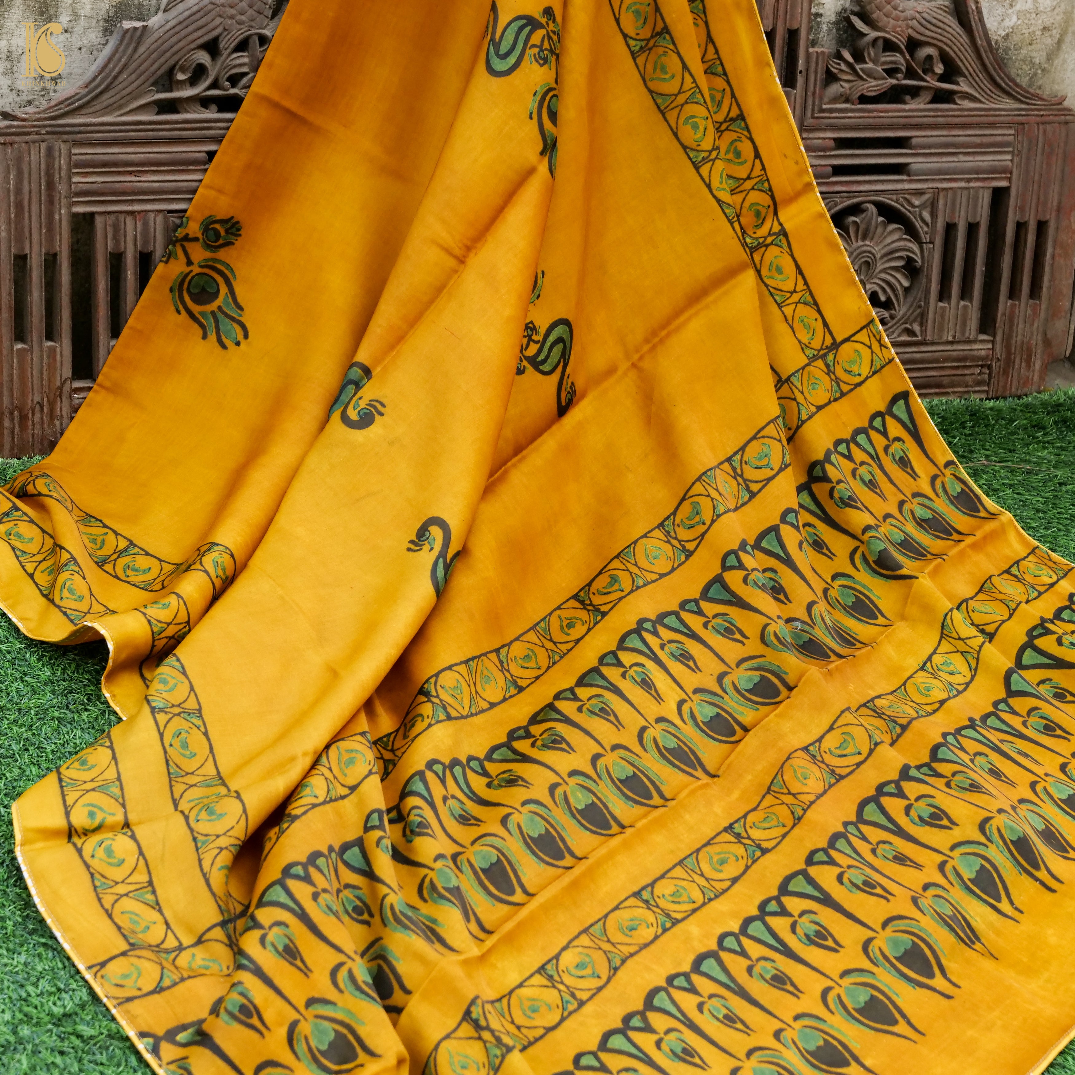 Ajrakh Modal Silk Dupatta | Authentic Ajrakh Hand Block Printed popular Dupatta | Paisley Ajrakh Dupatta